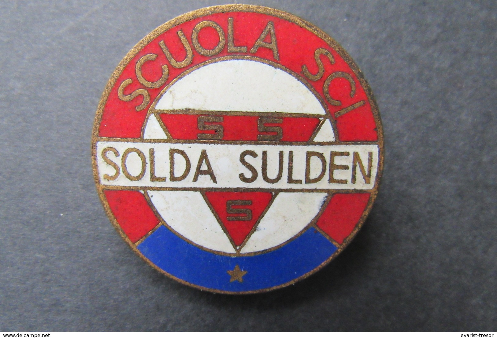 Official Pin -Scuola Sci Solda Sulden - One Star - 1950 Italia - Autres & Non Classés