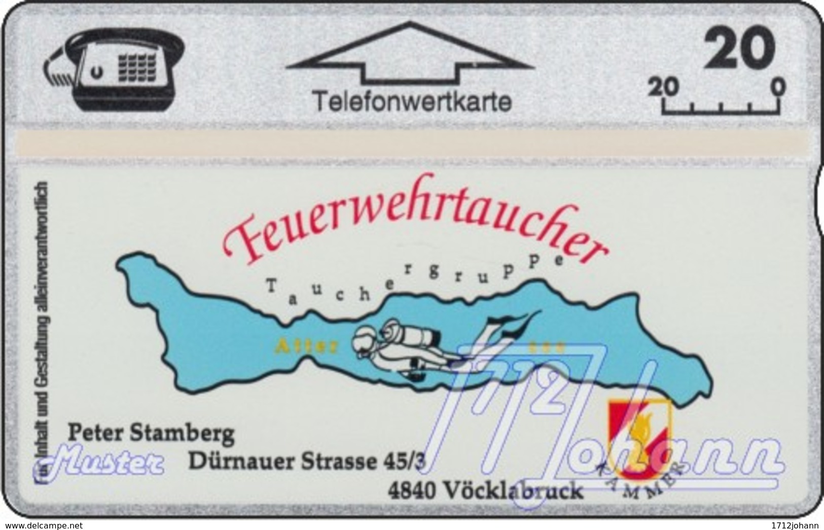 AUSTRIA Private: *Feuerwehrtaucher* - SAMPLE [ANK P318] - Oesterreich