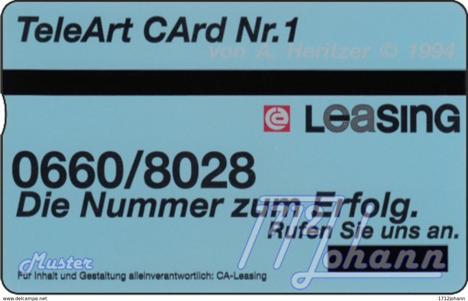 AUSTRIA Private: *CA Leasing - Art Card 1* - SAMPLE [ANK P319] - Oesterreich