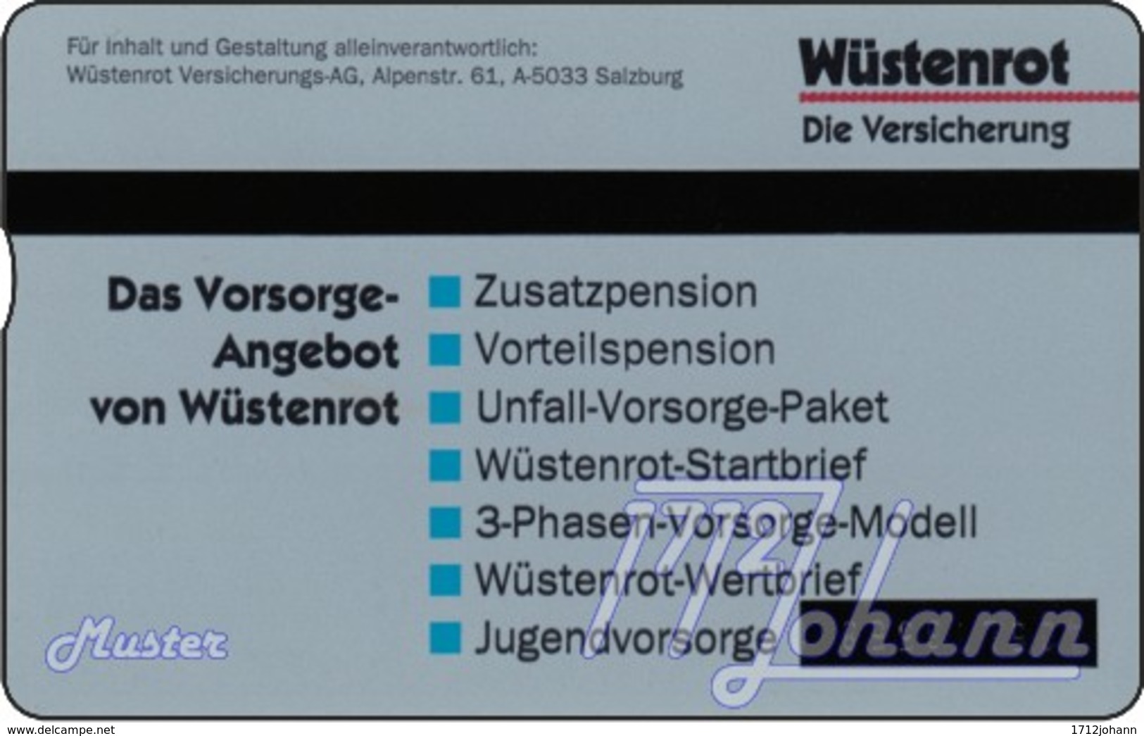 AUSTRIA Private: *Wüstenrot* - SAMPLE [ANK P321] - Oesterreich