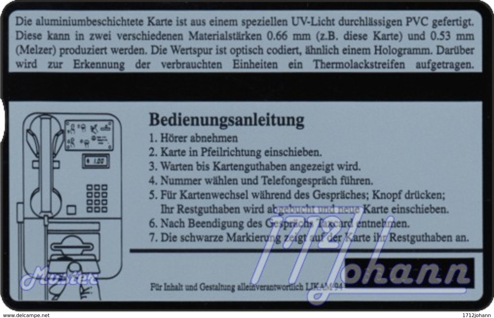 AUSTRIA Private: *Bendern '94* - SAMPLE [ANK P324] - Oesterreich