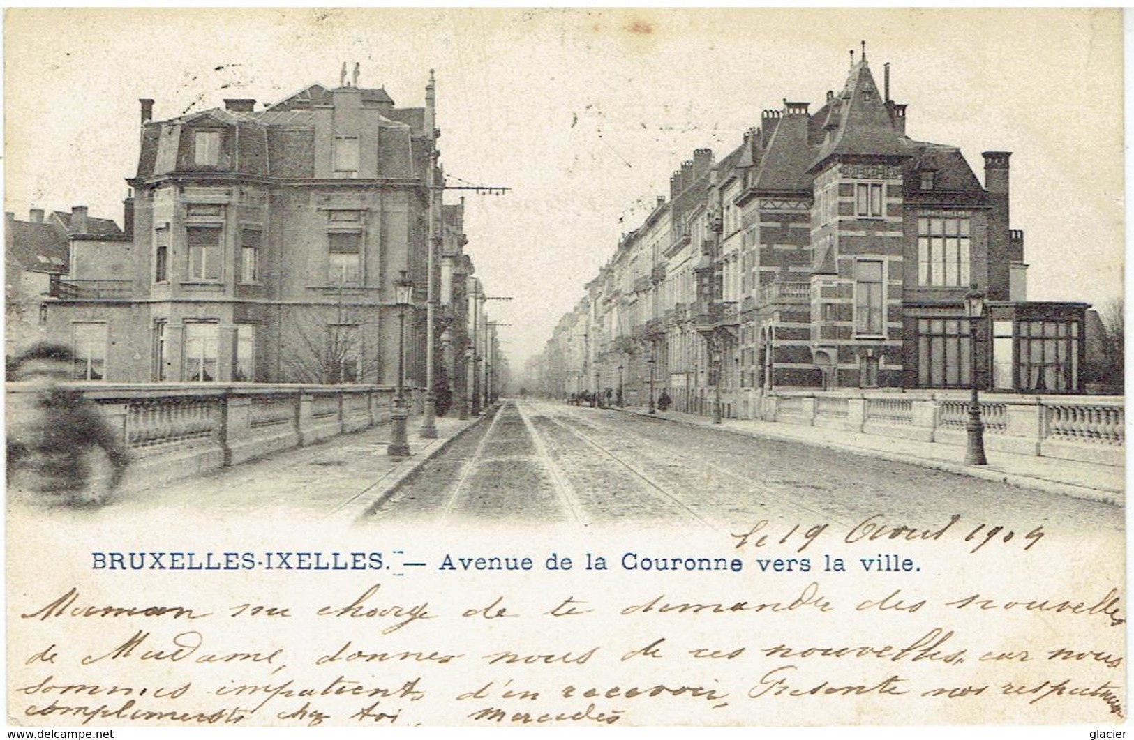 BRUXELLES - IXELLES - Avenue De La Couronne Vers La Ville - Ixelles - Elsene
