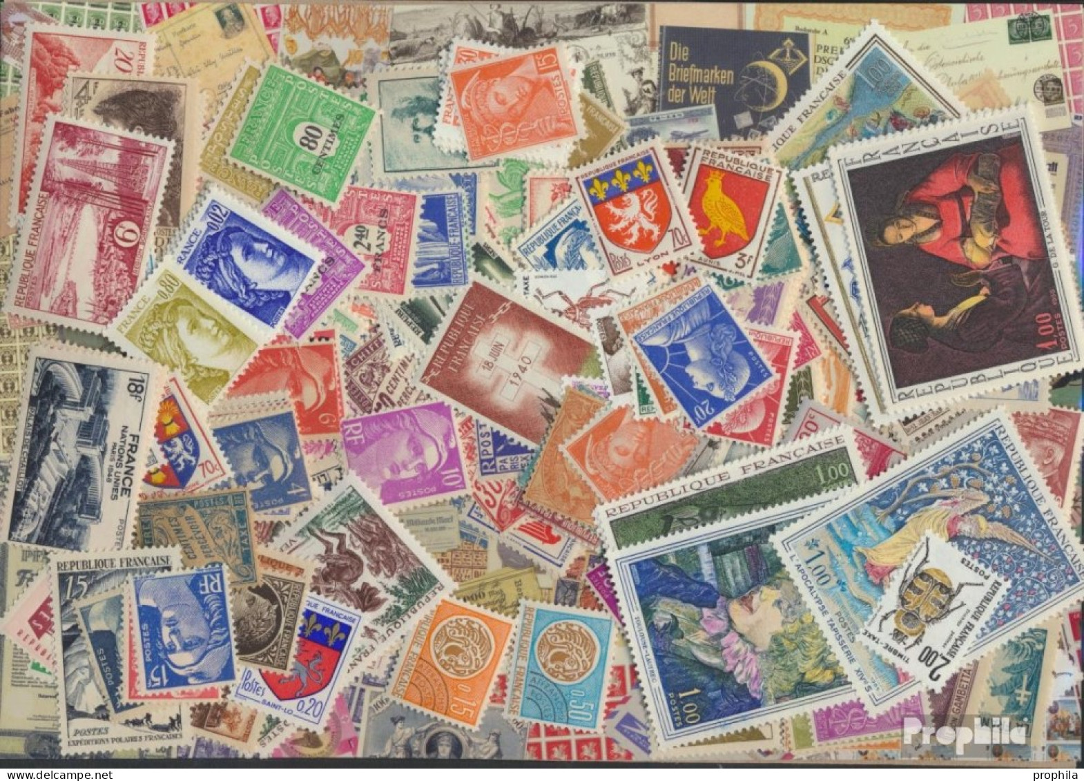 Frankreich 500 Verschiedene Marken Postfrisch - Sammlungen