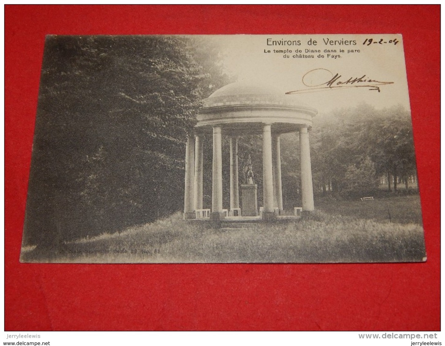 VERVIERS (environs) -  Le Temple De Diane Dans Le Parc Et Chateau De Fays    -  1904  - - Verviers