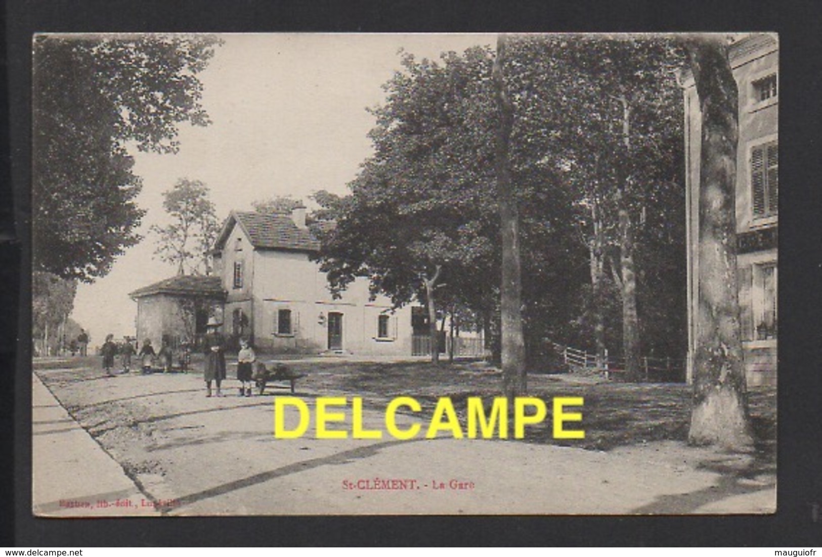 DD / 54 MEURTHE ET MOSELLE / SAINT-CLÉMENT / LA GARE DU CHEMIN DE FER / ANIMÉE - Altri & Non Classificati