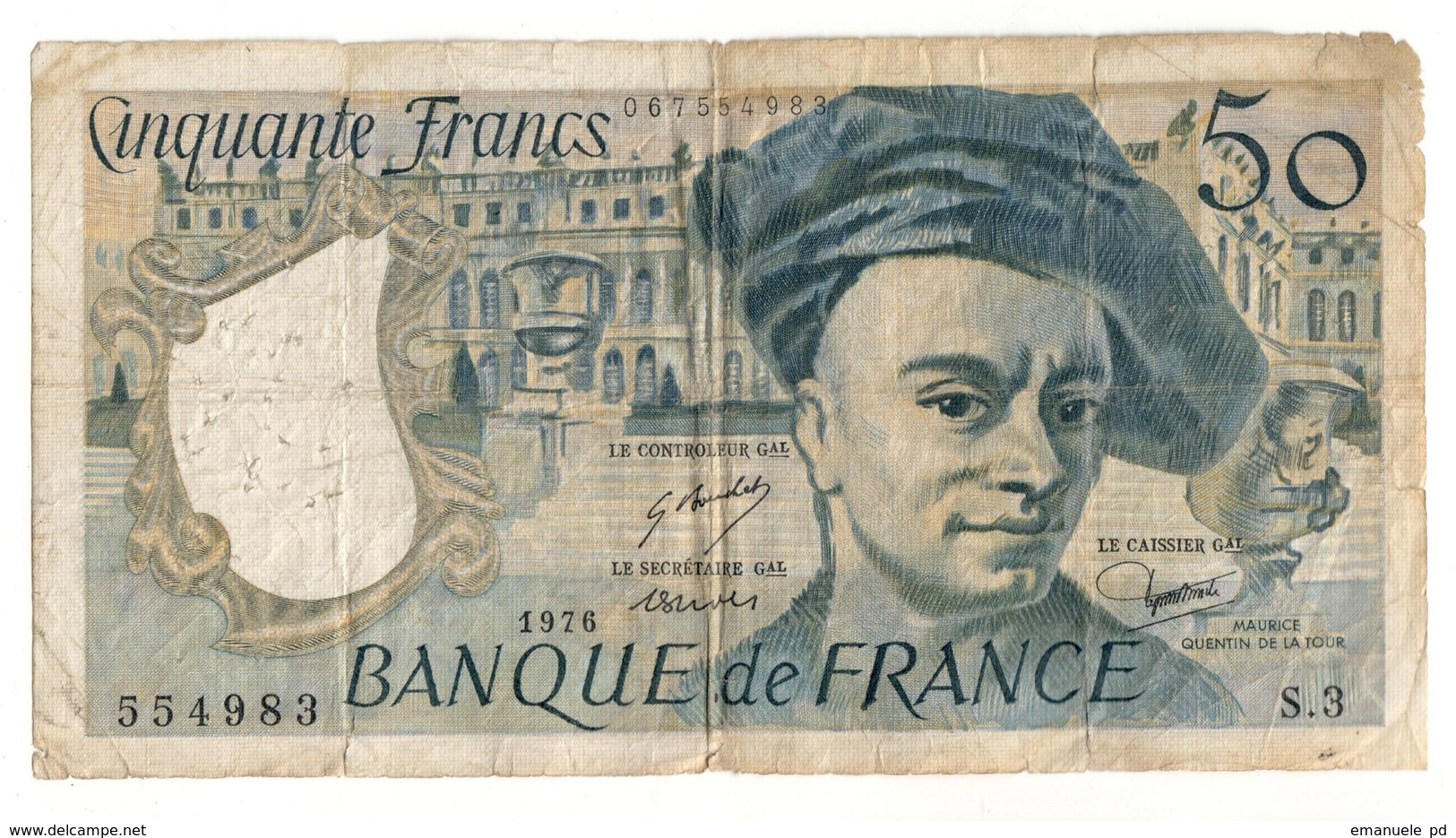 France 50 Francs 1976 First Year - 50 F 1976-1992 ''Quentin De La Tour''