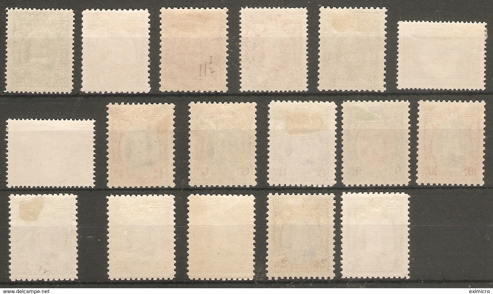 SOUTHERN RHODESIA 1931 - 1937 SET OF 17 STAMPS INCLUDING ALL 1d PERF VARIETIES SG 15/27 MOUNTED MINT Cat £168+ - Rhodésie Du Sud (...-1964)