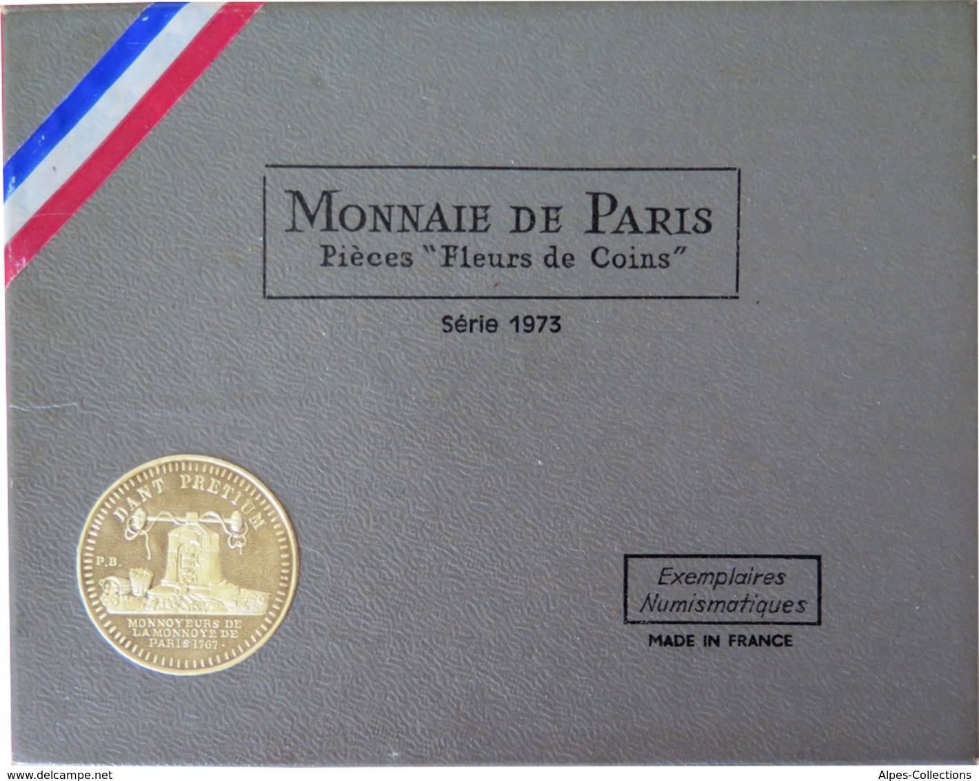 0021 - COFFRET FLEURS DE COINS - FRANCS - 1973 - 1 Centime à 10 Francs - Autres & Non Classés