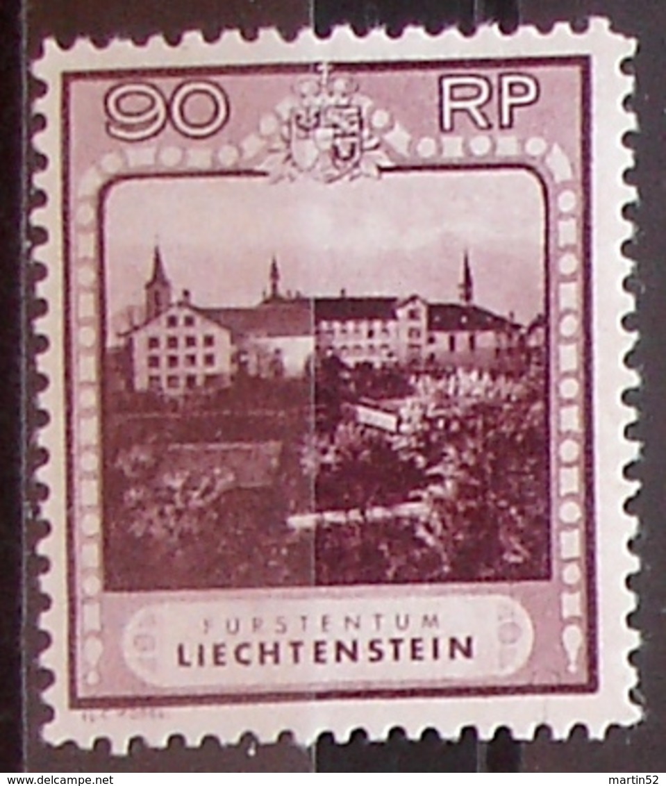 Liechtenstein 1930: Kloster Schellenberg Zu 94 B Mi 104 B Yv 104 Gezähnt Perforé 11 1/2 * Falz MLH (Zu CHF 330.00 - 50%) - Neufs