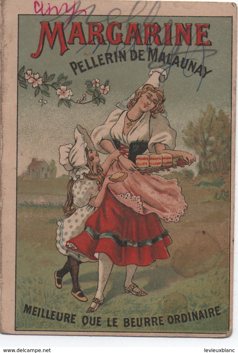 Carte Commerciale à 2 Volets /La MARGARINE/ Pellerin De Malaunay/ Dr Brouardel/Normandie/   Vers 1900-1920       CAC161 - Andere & Zonder Classificatie
