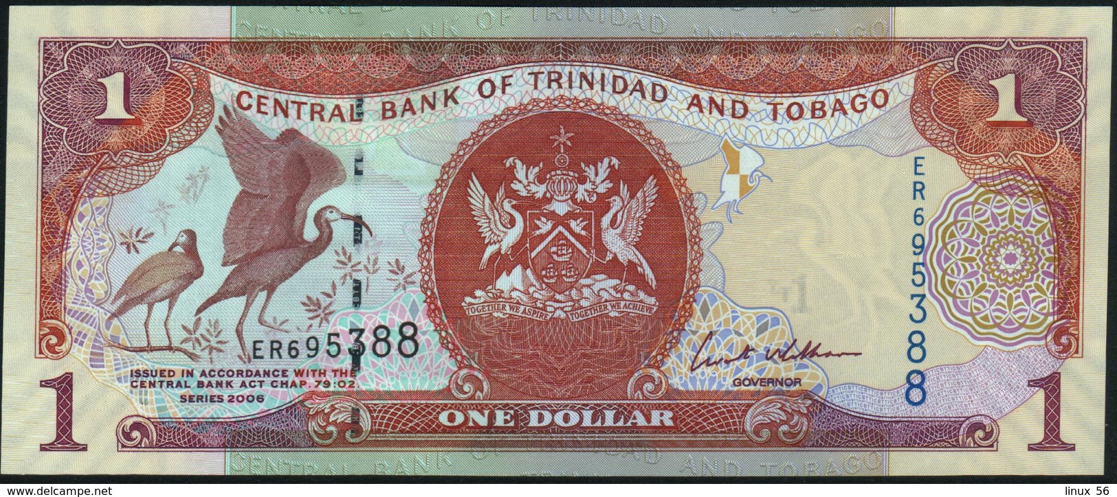 TRINIDAD & TOBAGO - 1 Dollar 2006 {sign. Ewart S.Williams} UNC P.46 - Trinidad En Tobago