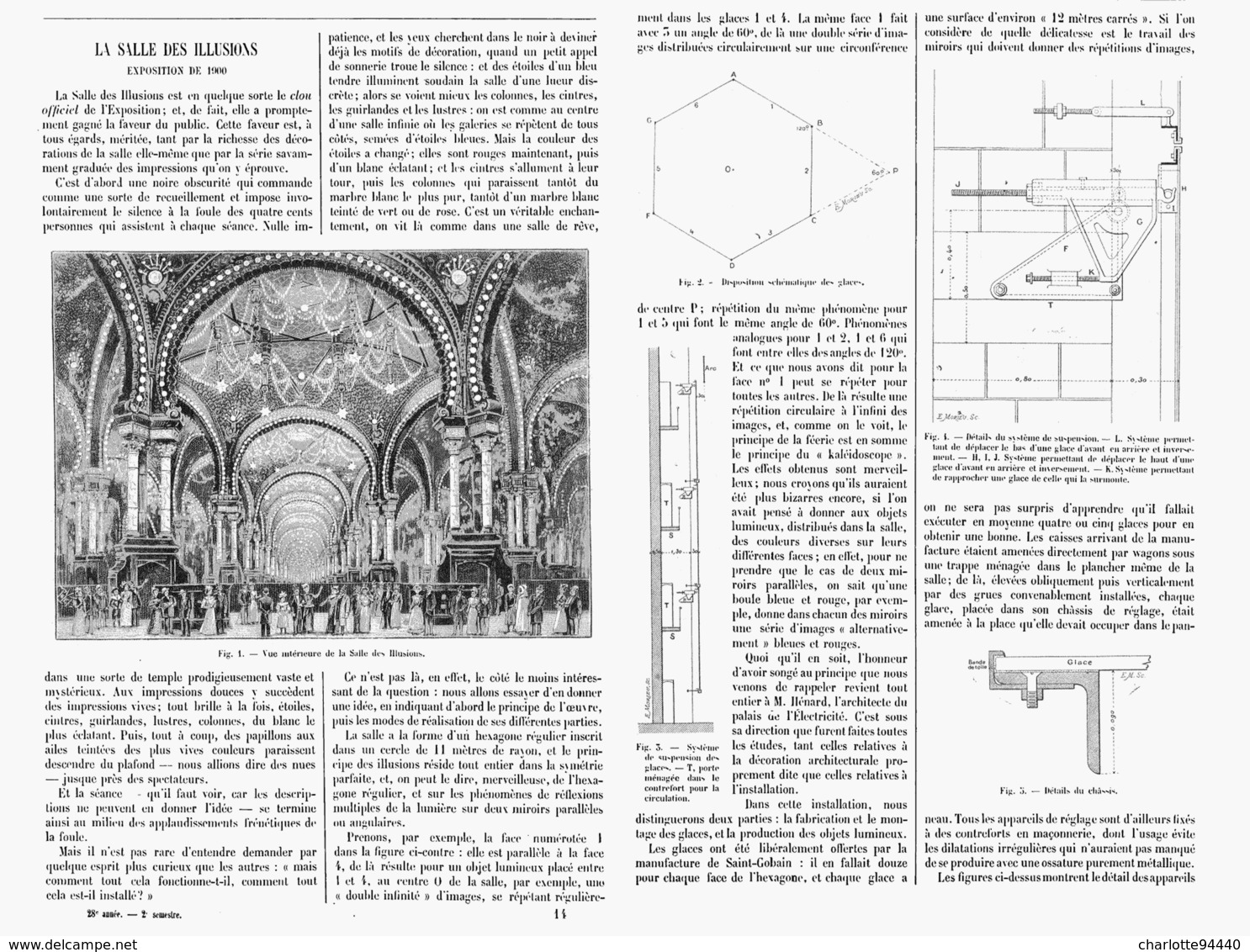 LA SALLE Des ILLUSIONS    à L'EXPOSITION UNIVERSELLE De  1900 - Other & Unclassified