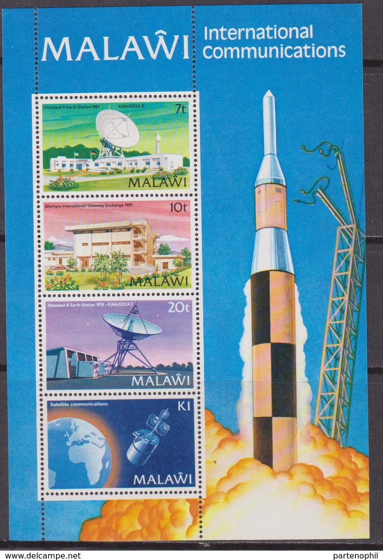 MALAWI 1981 MNH** Telecommunication 4v Space - Telecom