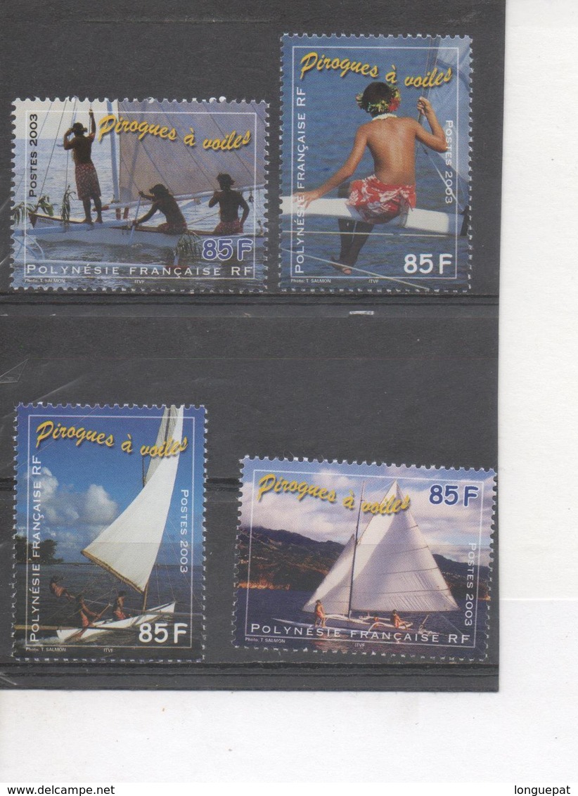 POLYNESIE Française - Pirogues à Voile - Bateau - Navigation - Mer - Transport - - Blocchi & Foglietti