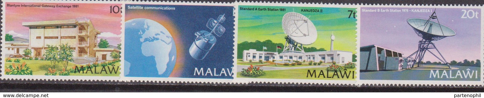 MALAWI 1981 MNH** Telecommunication 4v Space - Telecom