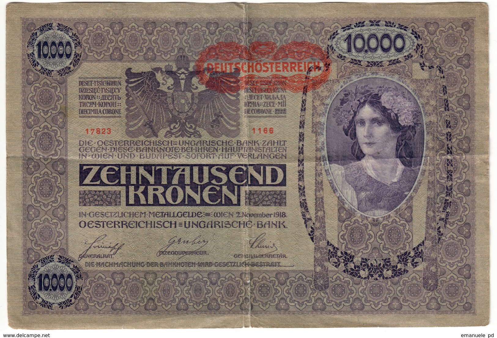 Austria 10000 Kronen 1919 - Austria