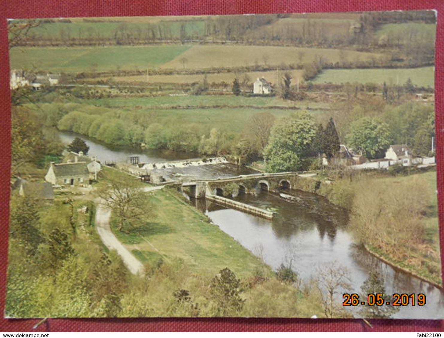 CPSM GF - Laniscat - Bon Repos - Le Vieux Pont, L'écluse Et Le Barrage (Septembre 1969) - Autres & Non Classés