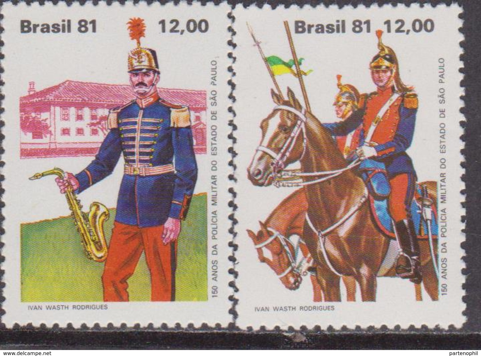 Brasile 1981 Uniform Divise Militari Set MNH - Nuovi