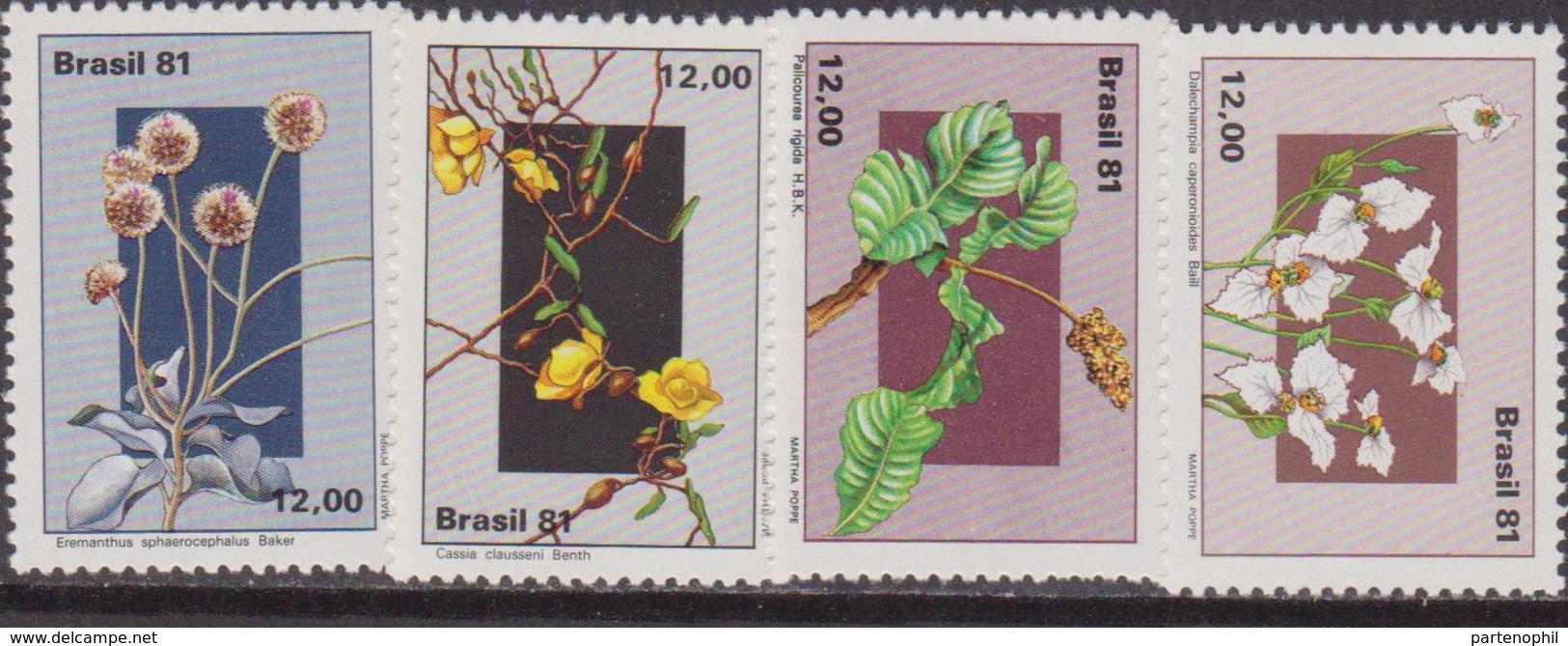 Brasile 1981 Flora Flowers Set MNH - Nuovi