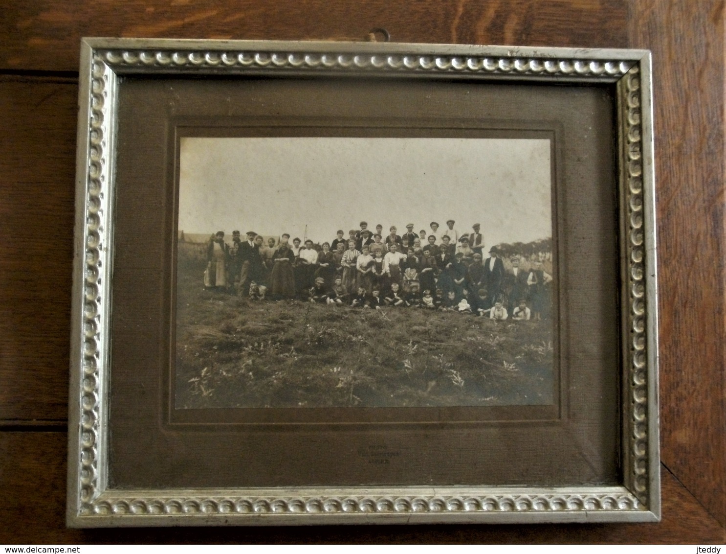 Antieken Originele Groeps Foto  (tijdens De Oogst )  Photo VAN GEERTRUYEN  ASSCHE - Geïdentificeerde Personen