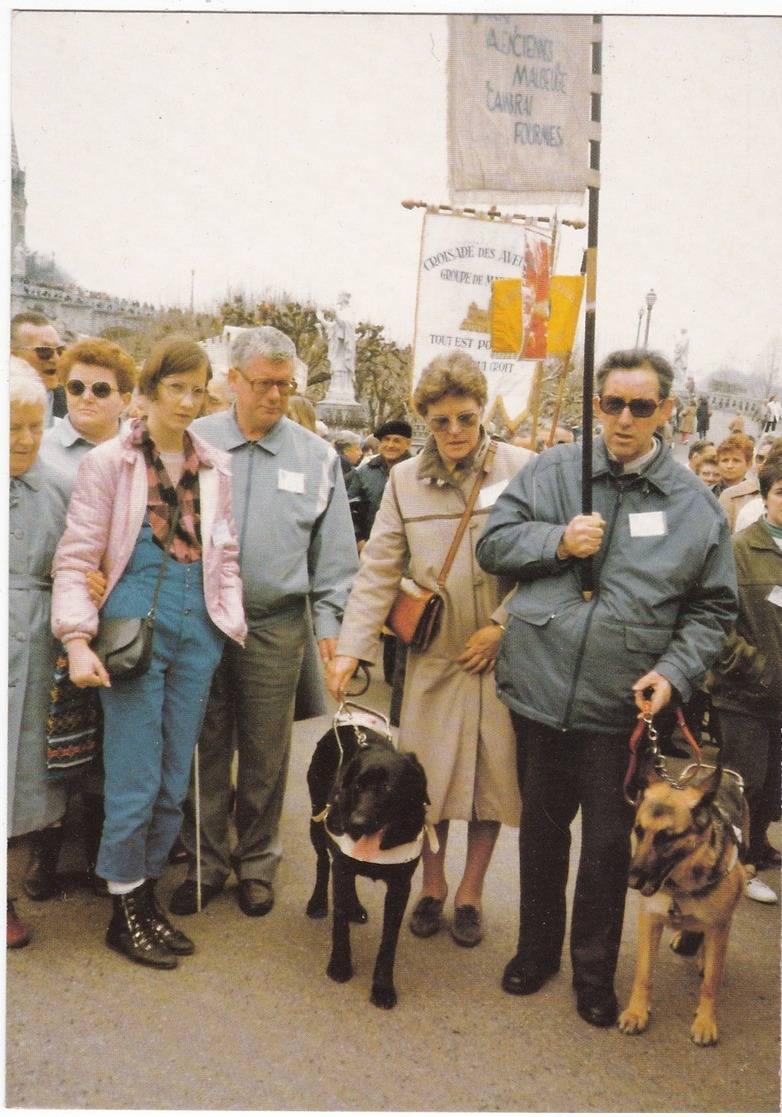 65 - LOURDES - Les Aveugles à Lourdes - Croisade Des Aveugles LILLE - Lugares Santos