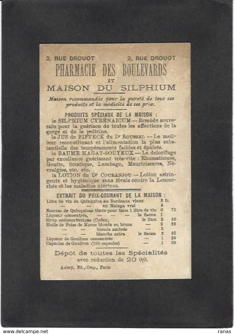 Chromo Clystère Médecine Pharmacie Voir Scan Du Dos - Other & Unclassified