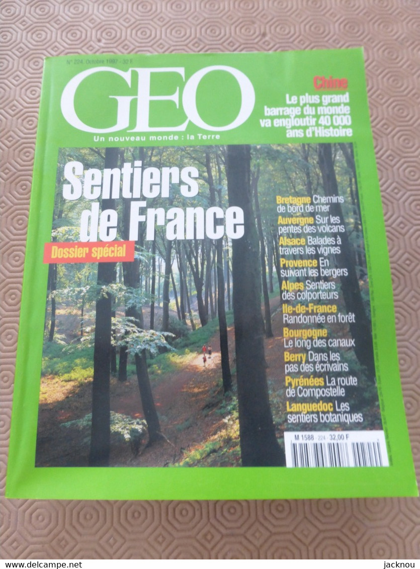 GEO Un Nouveau Monde  N°224  -sentiers De Françe- - Géographie