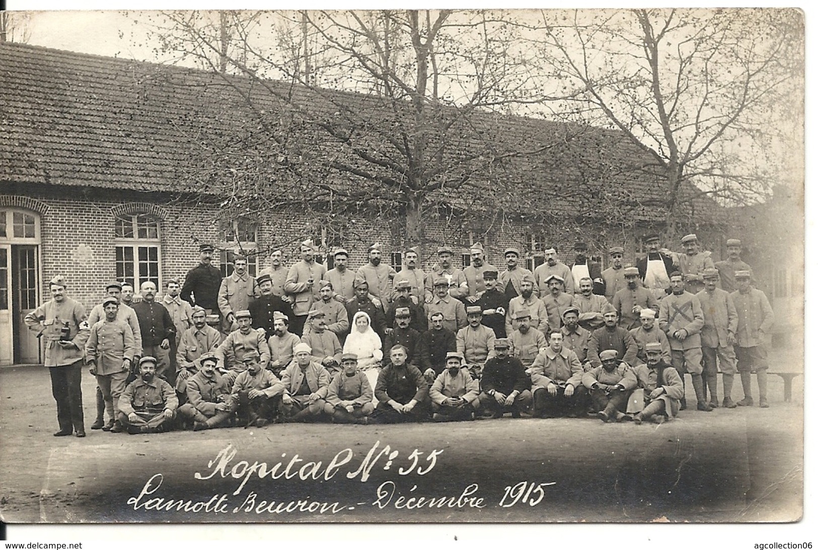 HOPITAL MILITAIRE. 1915. CARTE PHOTO - Lamotte Beuvron