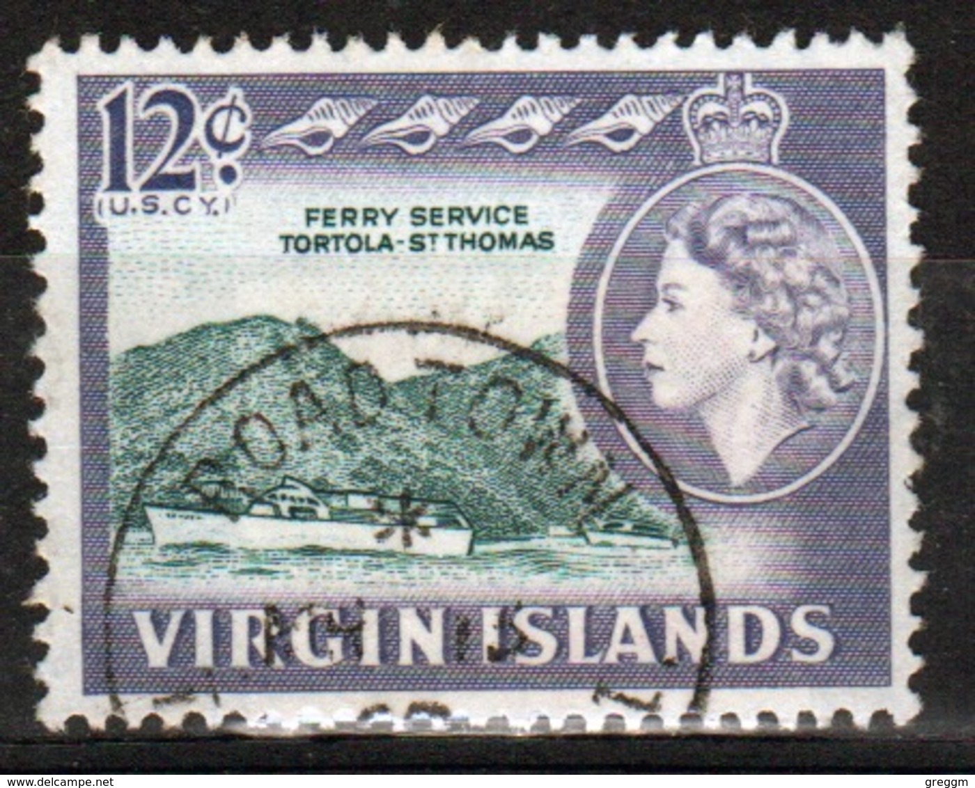 British Virgin Islands 1964 Queen Elizabeth Single 12 Cent Stamp From The Definitive Set. - British Virgin Islands