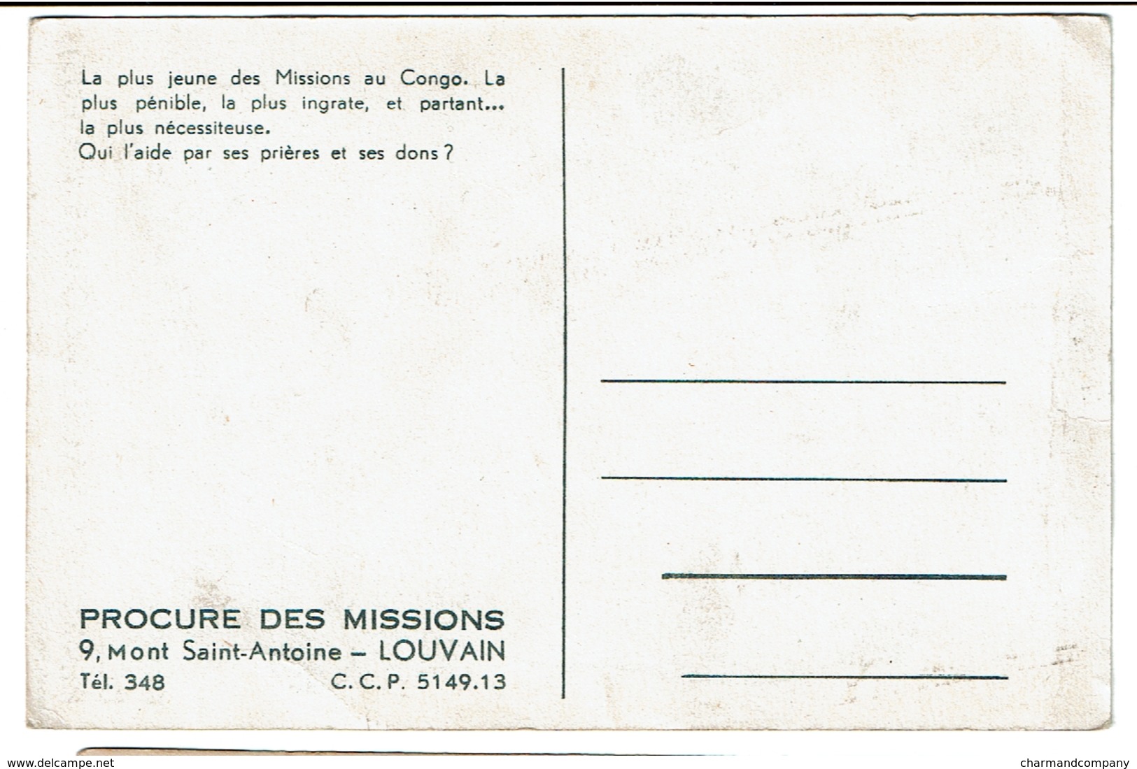 Mission Des Pères Des Sacrés-Coeurs (PICPUS) - Au Centre Du Congo Belge -  2 Scans - Missions