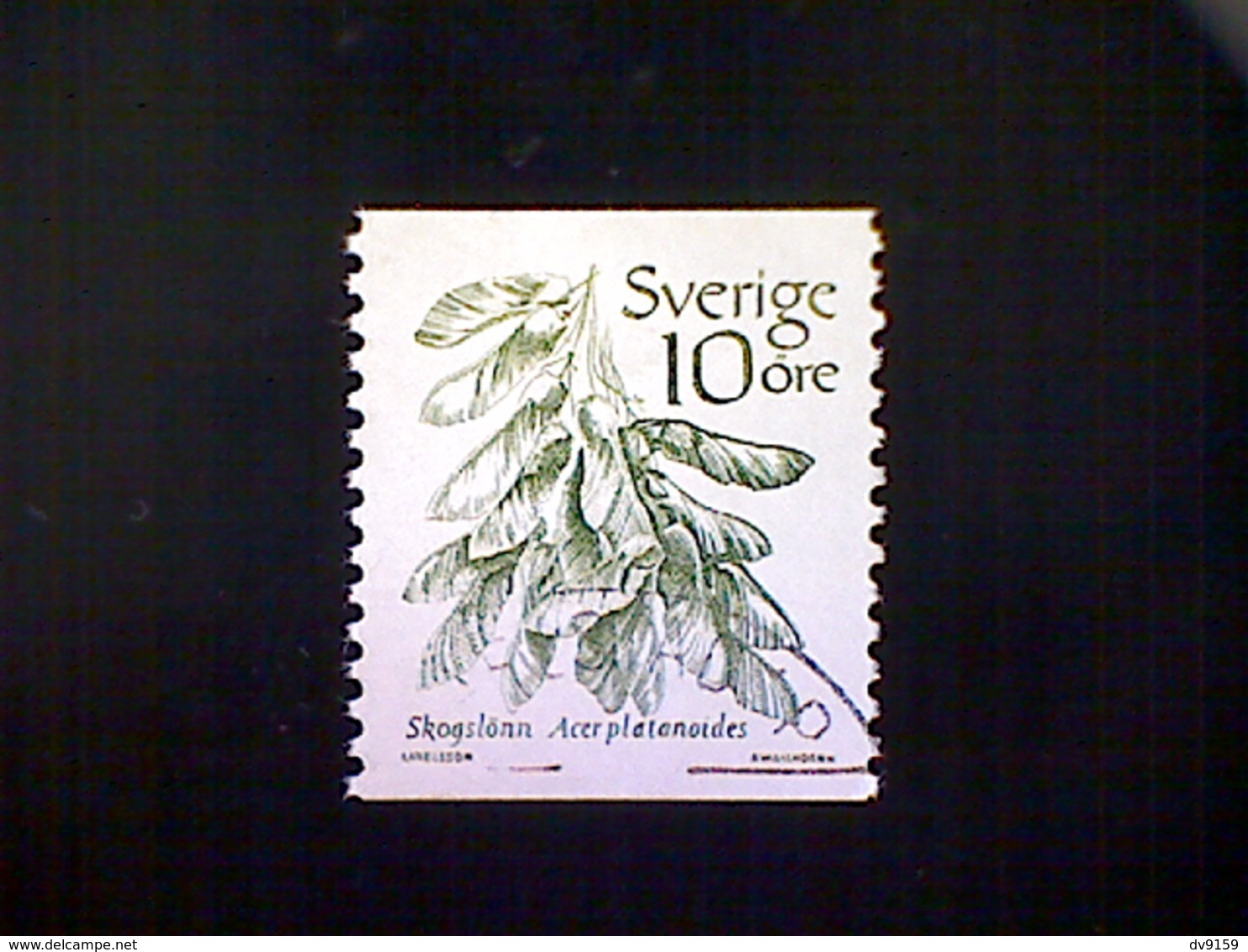 Sweden (Sverige), Scott #1431, Used (o), 1983, Norwegian Maple, 10ö, Green - Used Stamps