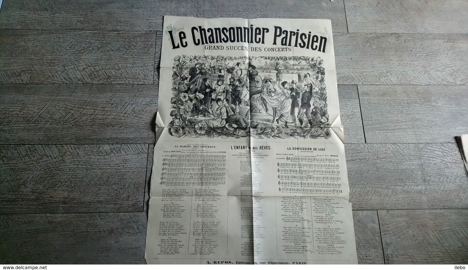 Partition Le Chansonnier Parisien Grand Succès Des Concerts Paris Chanson Jeanne D'arc - Partitions Musicales Anciennes