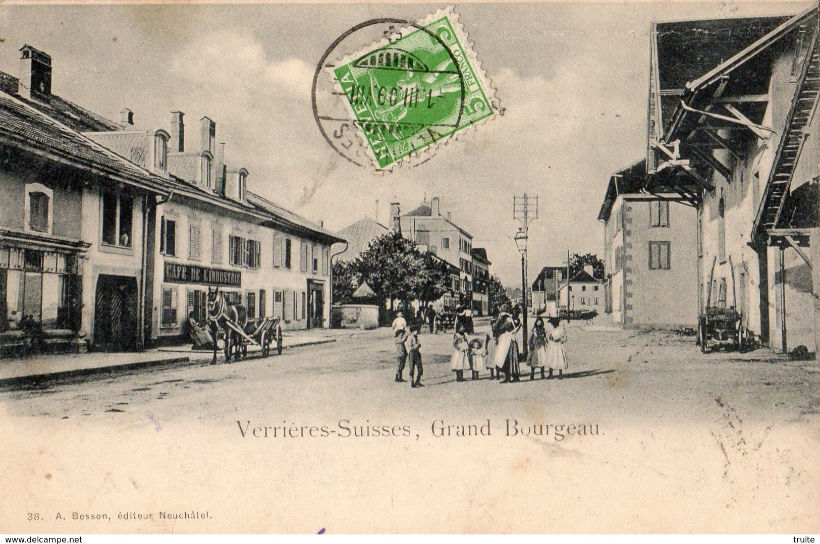 VERRIERES GRAND BOURGEAU  (CARTE PRECURSEUR ) - Les Verrières