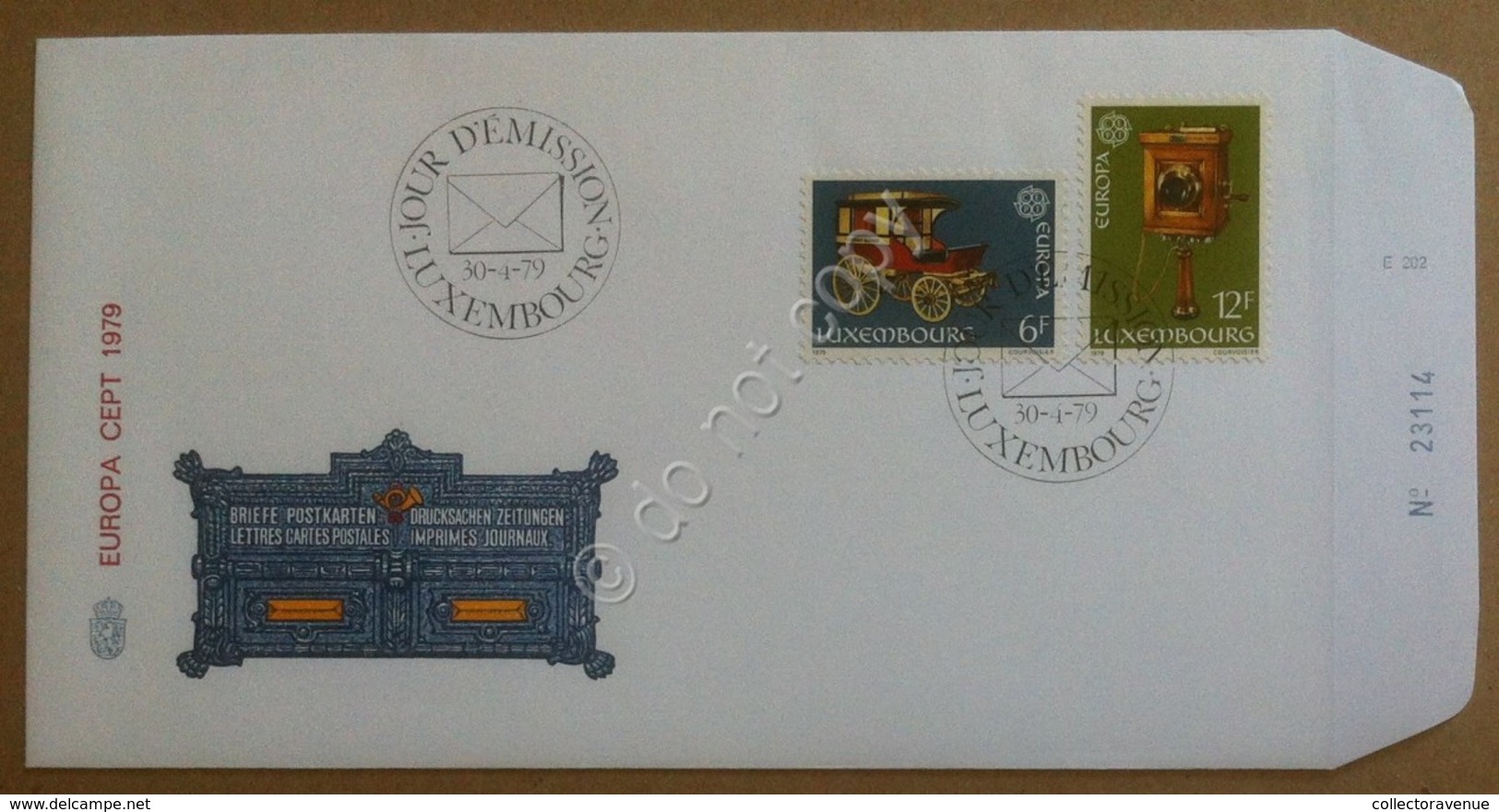 FDC Lussemburgo Luxemburg 1979 - Europa - Annulloprimo Giorno - Non Classificati