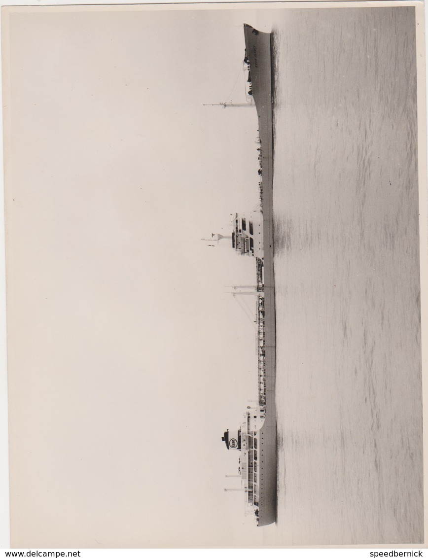 34PLC -photo Bateau ESSO ALSACE Petrolier- -lot Le Coz - Bateaux