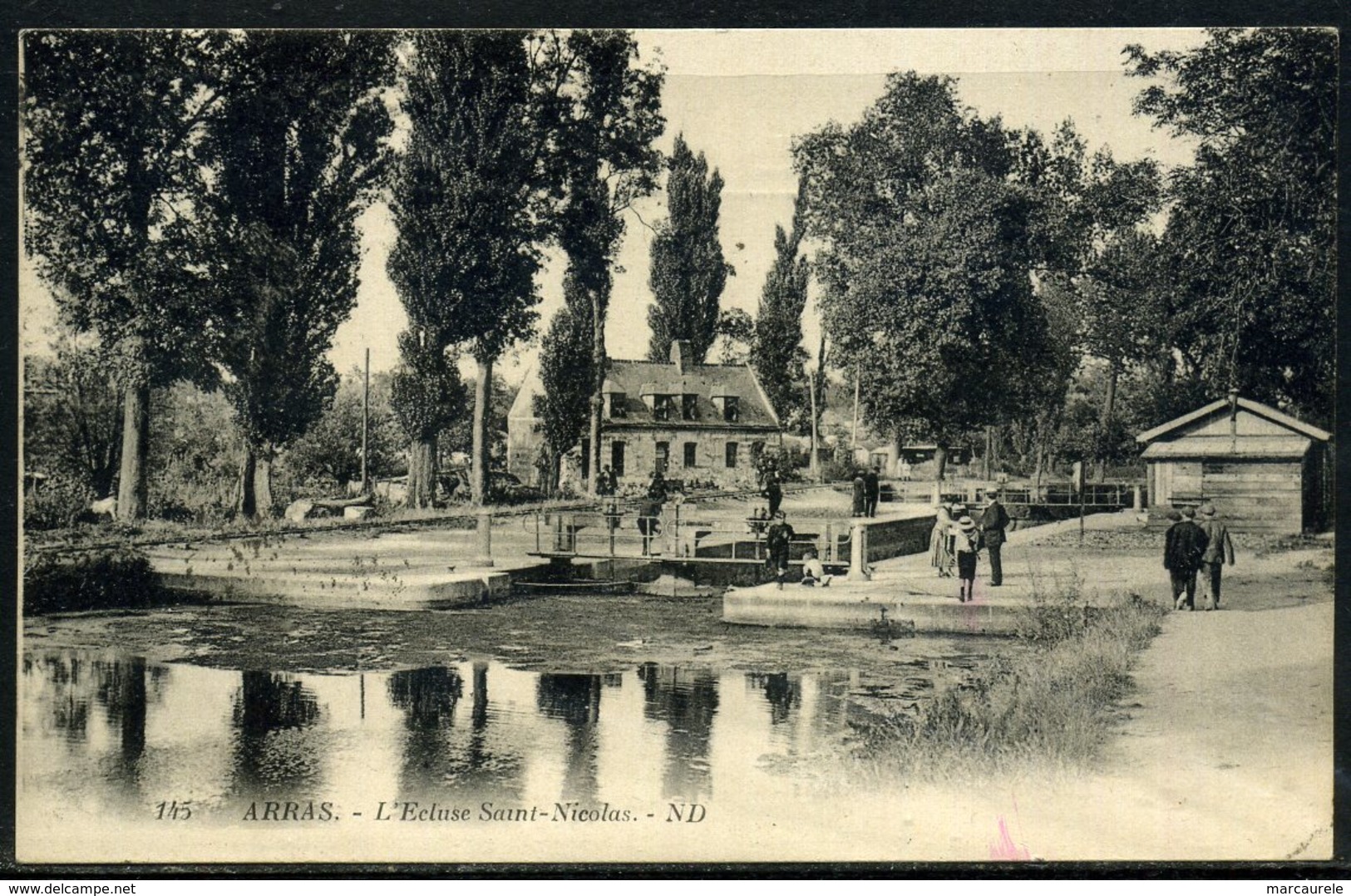 Cpa  Arras  Ecluse St Nicolas,   Animée - Arras