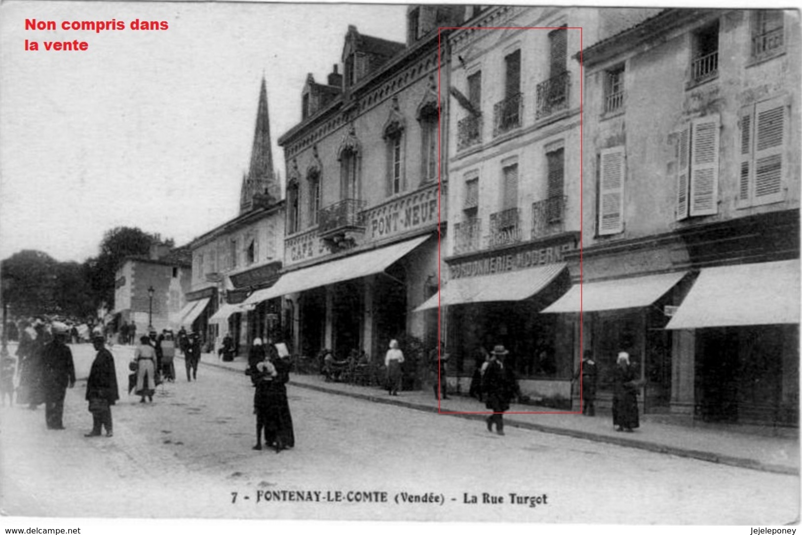 85 - Fontenay Le Comte - Carte Photo Cordonnerie Dans La Rue Turgot - Fontenay Le Comte