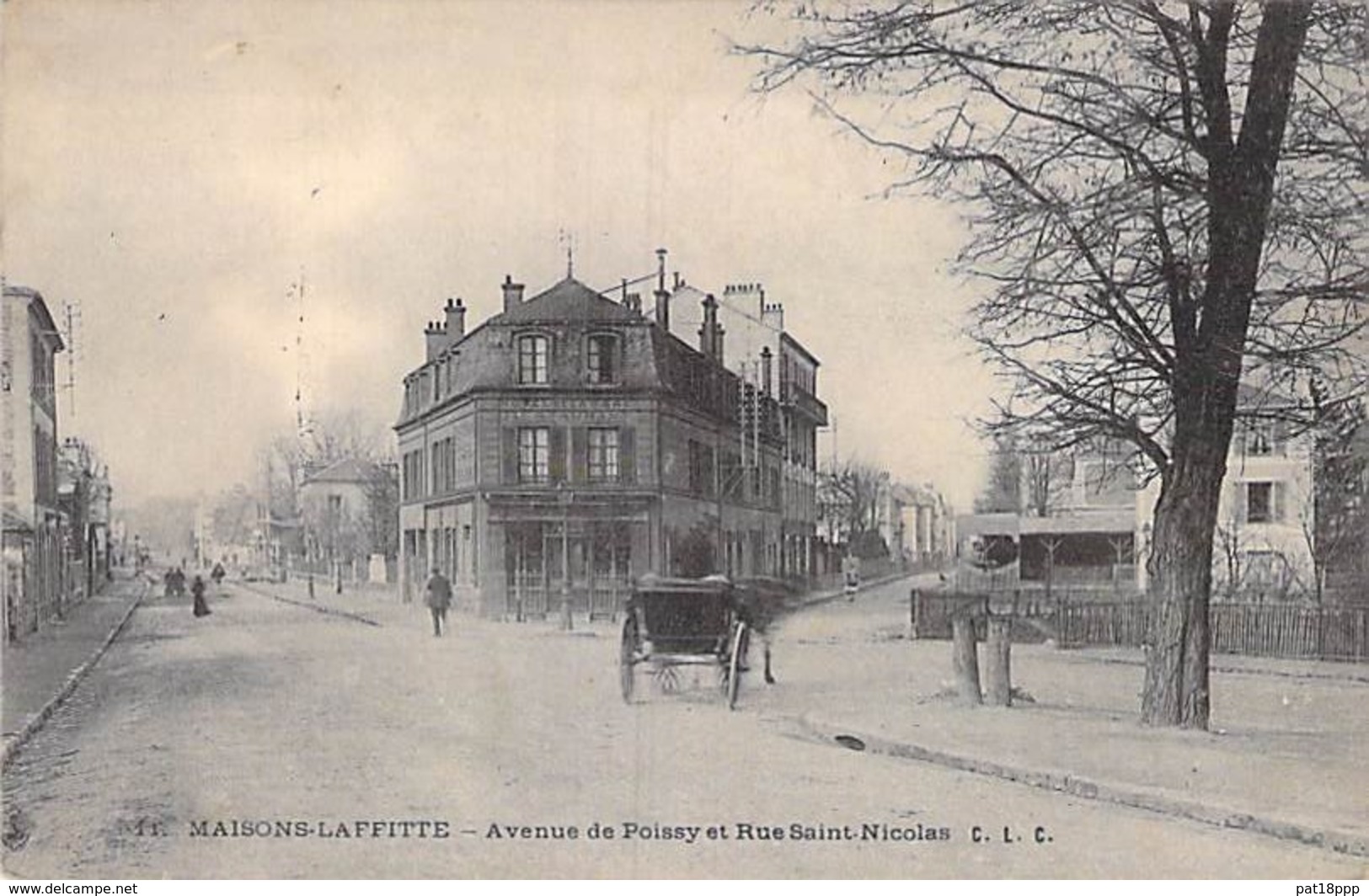78 - MAISONS LAFFITTE : Hotel Restaurant De LA GARE - Avenue De Poissy Et Rue Saint Nicolas - CPA - Yvelines - Maisons-Laffitte