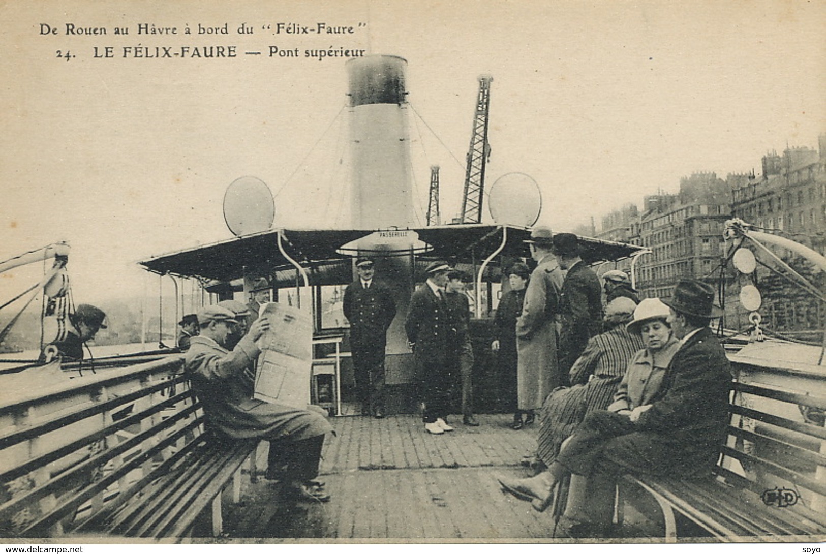 Pont Superieur Du Felix Faure De Rouen Au Havre  ELD - Ferries