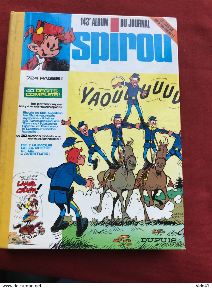 ALBUM SPIROU 143 TRES BON ETAT - Spirou Magazine