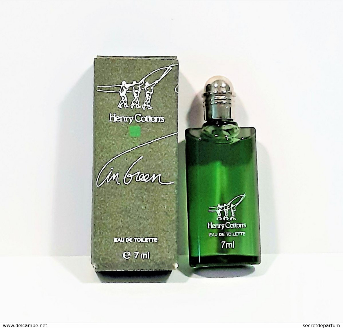 Miniatures De Parfum HENRY COTTONS IN GREEN  EDT   7 Ml  + Boite - Miniatures Men's Fragrances (in Box)