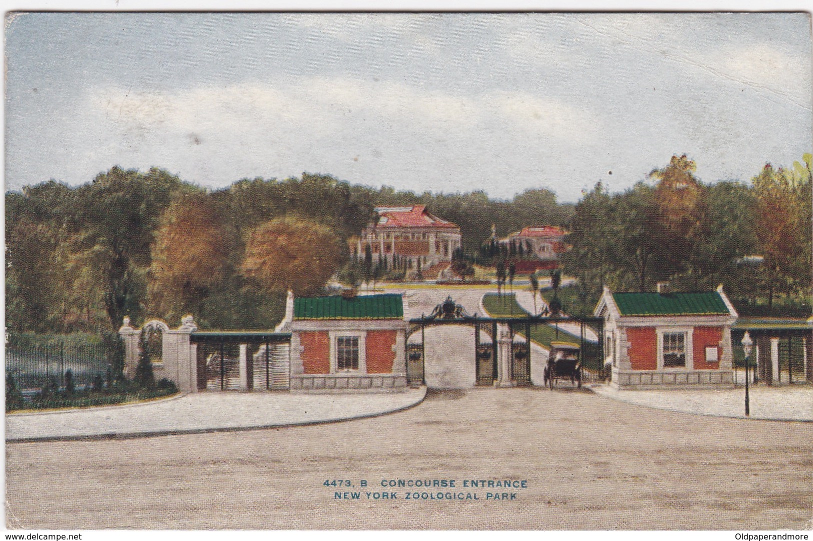 POSTCARD UNITED STATES - NEW YORK -  BRONX - CONCOURSE ENTRANCE  - ZOOLOGICAL PARK - Bronx