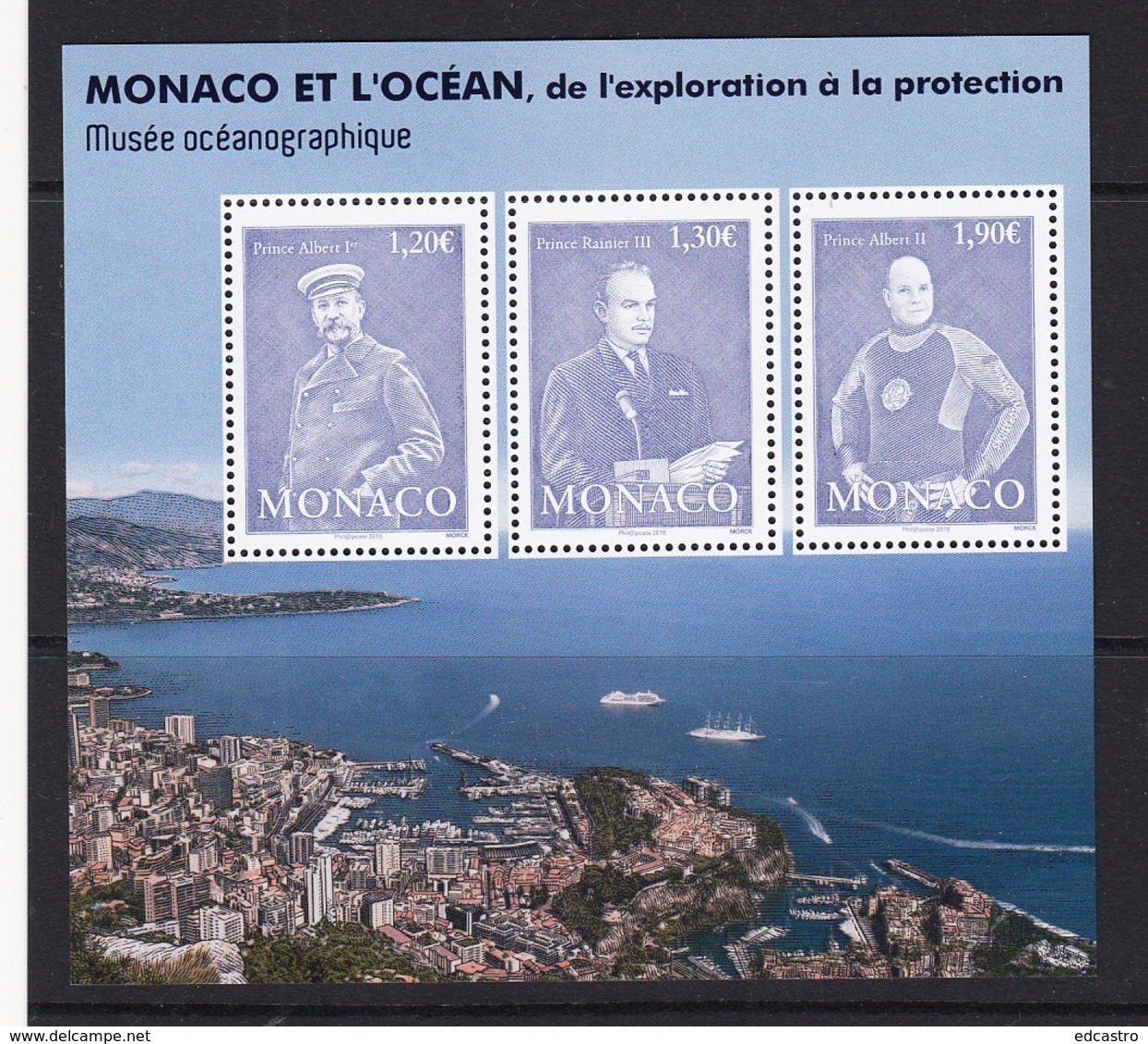 31.- MONACO 2018 Monaco And The Ocean, From Exploration To Preotection - Unused Stamps