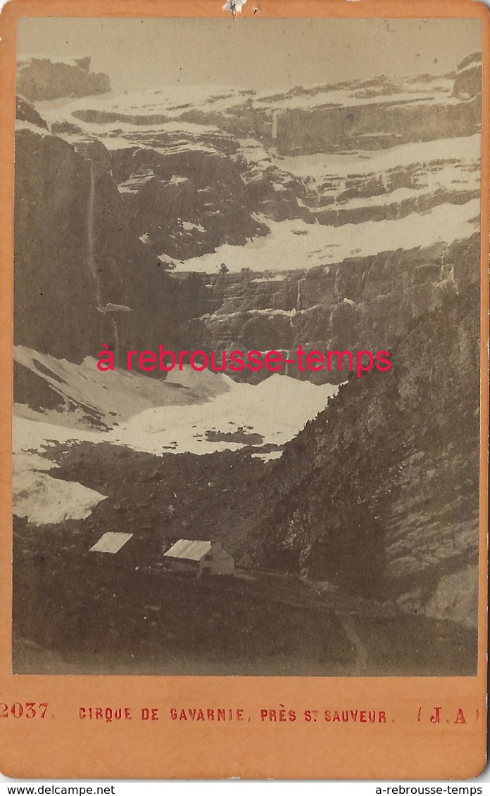 Format CDV-photo Fin XIXe- Cirque De Gavarnie Près Saint Sauveur N°2037 - Pyrennées - Lieux