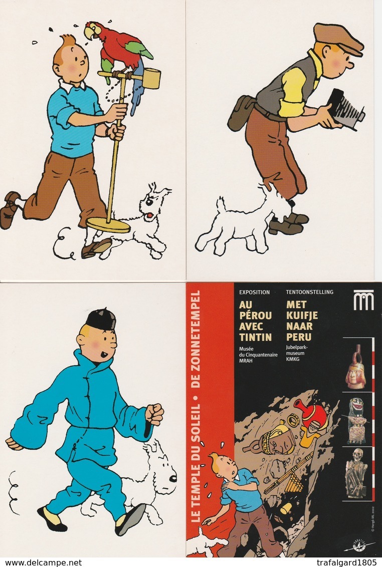 533.  TINTIN - Cartes Postales