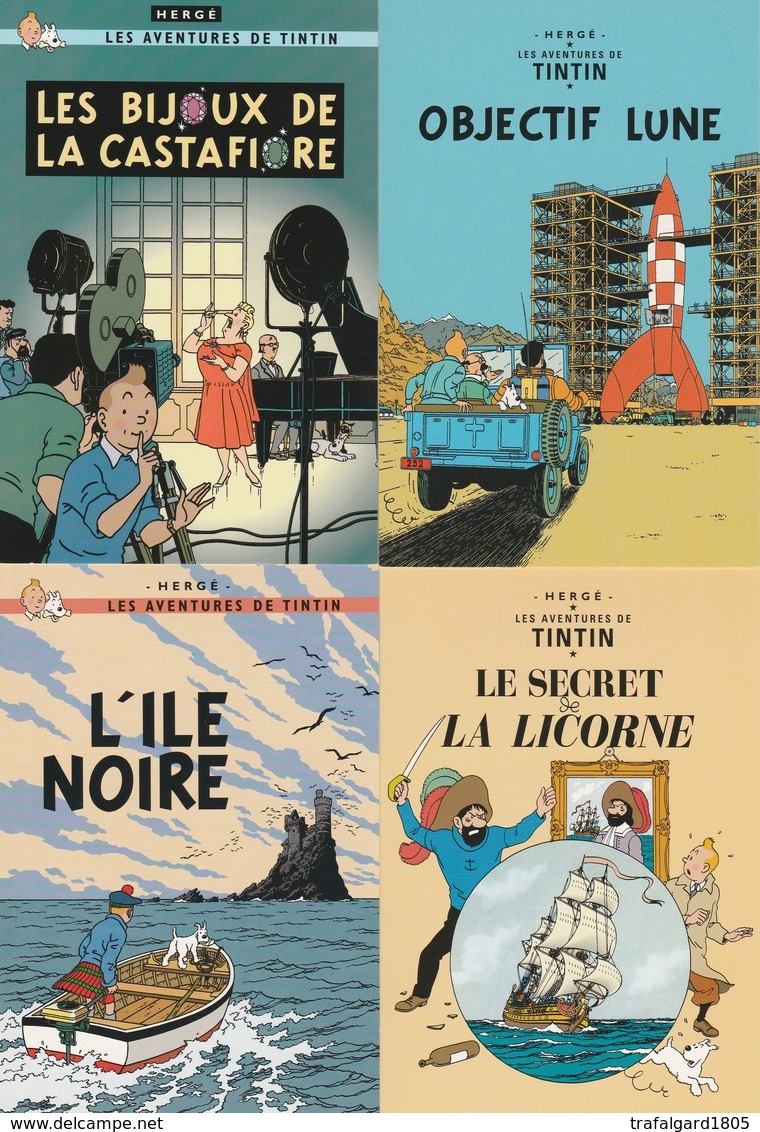 533.  TINTIN - Cartes Postales