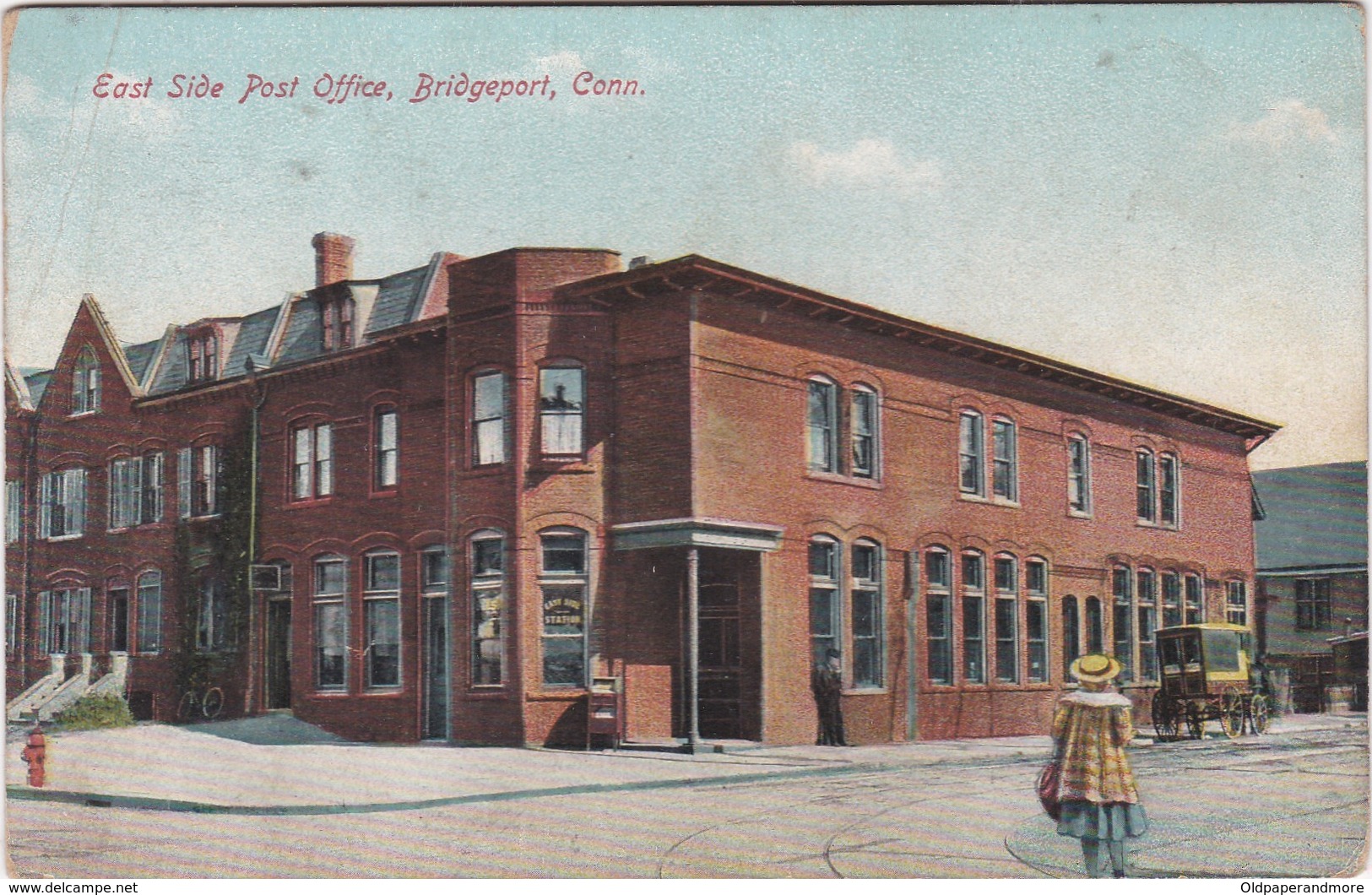 POSTCARD UNITED STATES - EAST SIDE POST OFFICE , BRIDGEPORT   , CONN. - Bridgeport