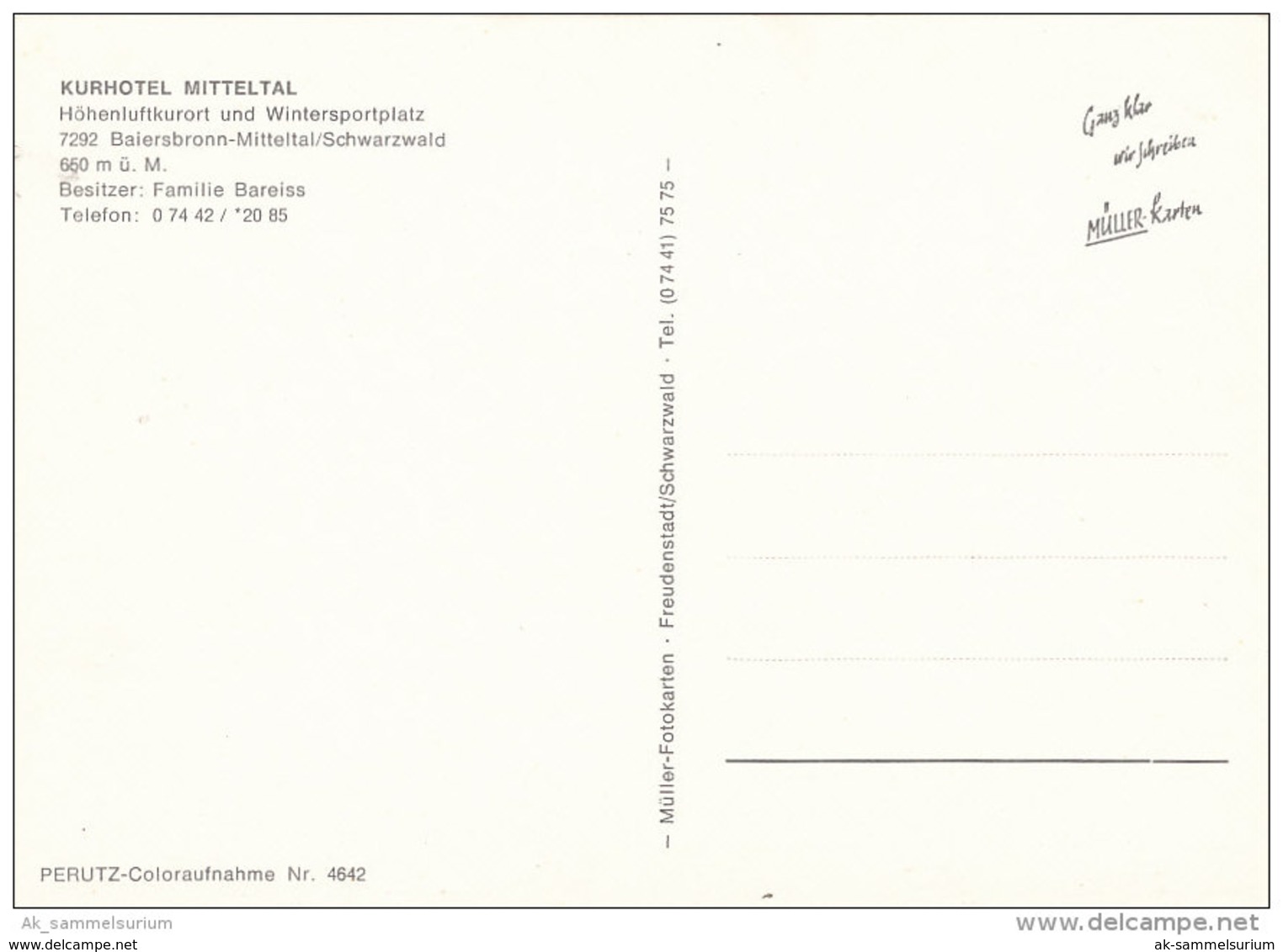 Baiersbronn / Hotel (D-A170) - Baiersbronn