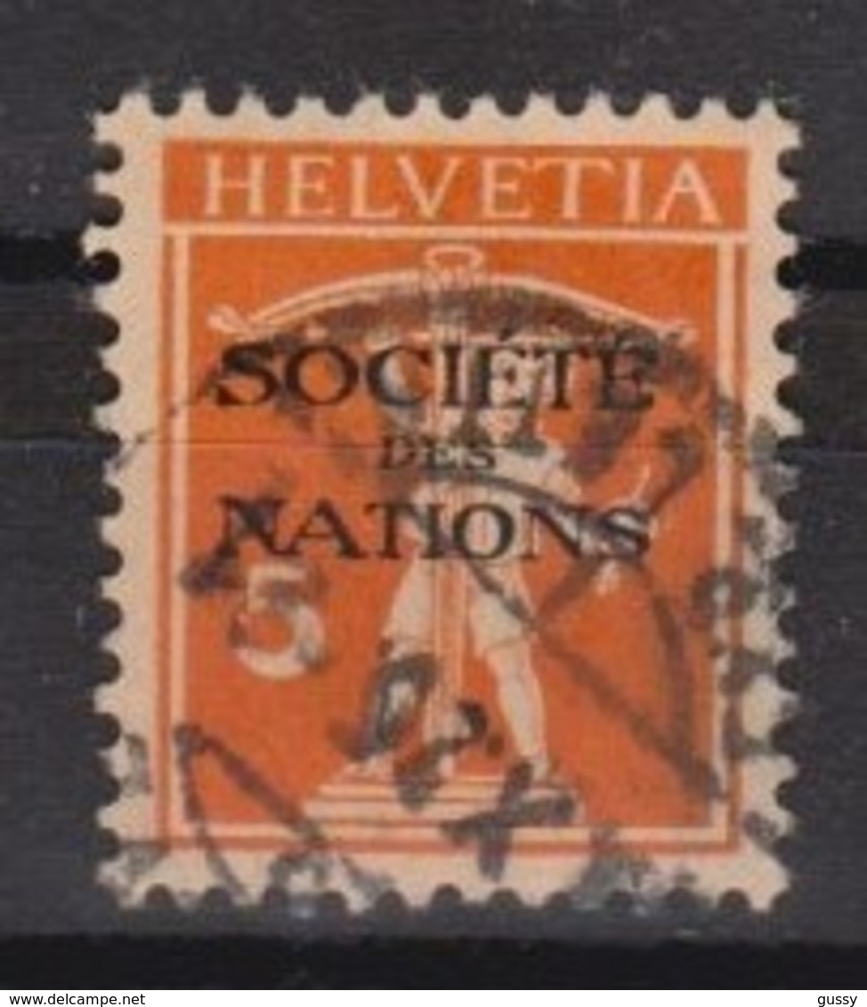 SUISSE: Société Des Nations:  Le 5 C. Orange Oblitéré - Service