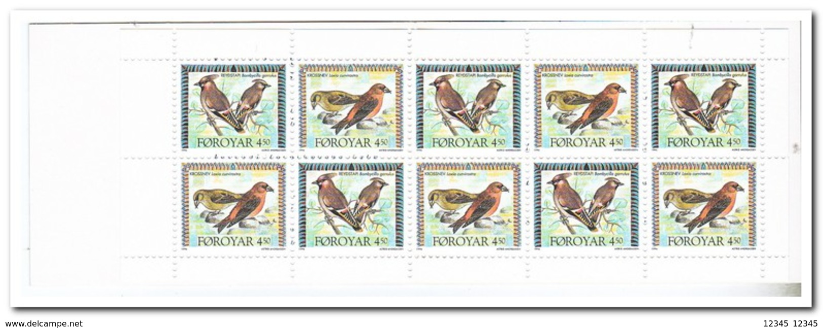 Faroer 1996, Postfris MNH, Birds ( Booklet, Carnet ) - Faeroër